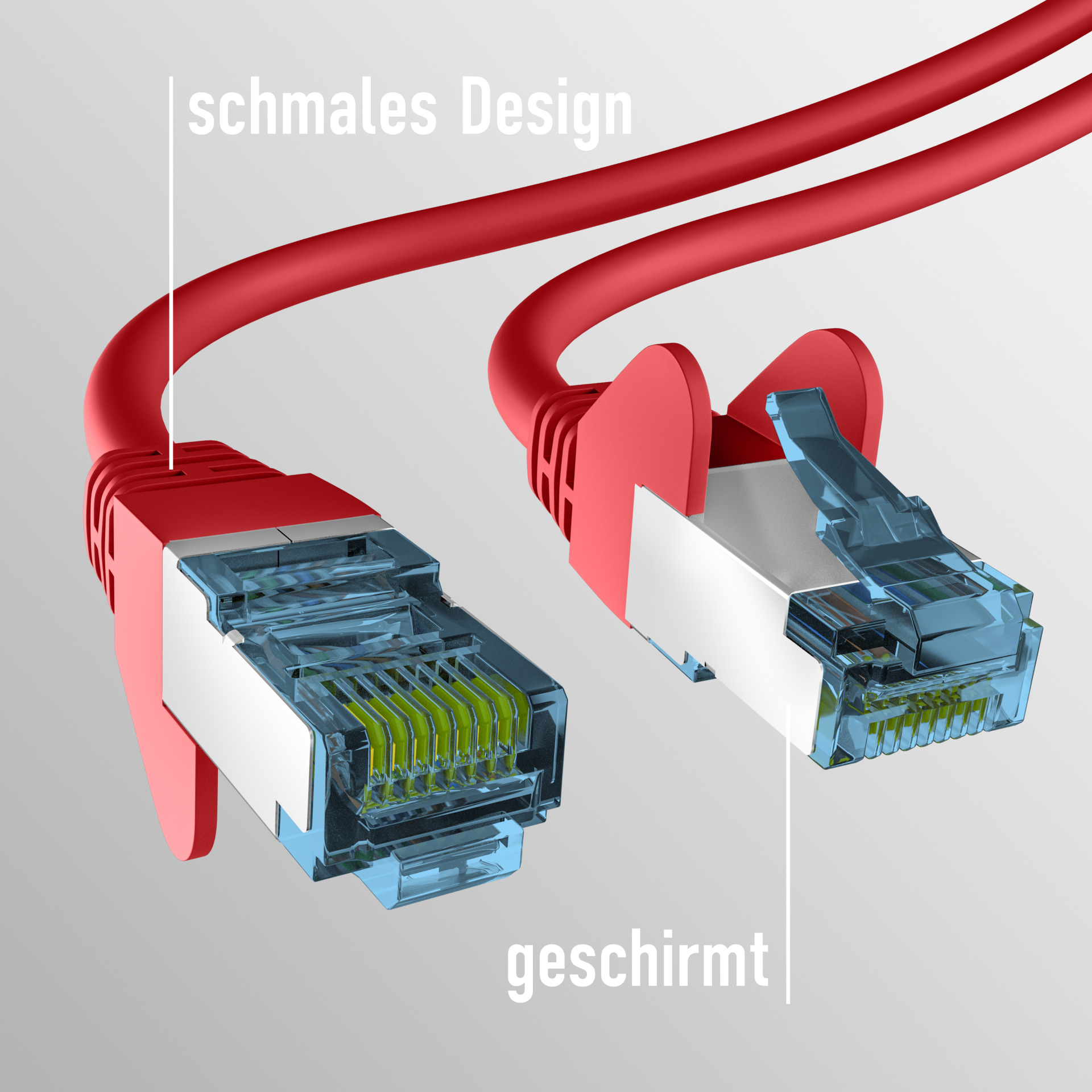 Patchkabel CAT.7  S-FTP/PIMF Rot 1m