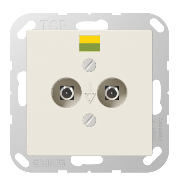 JUNG A565-2 Potentialausgleich-Steckdose Cremeweiß