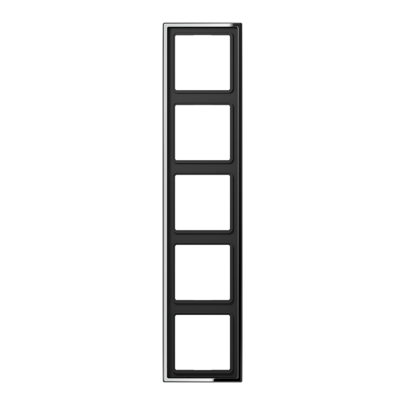 JUNG GCR2985 Rahmen 5-Fach LS-Serie Glanz-Chrom