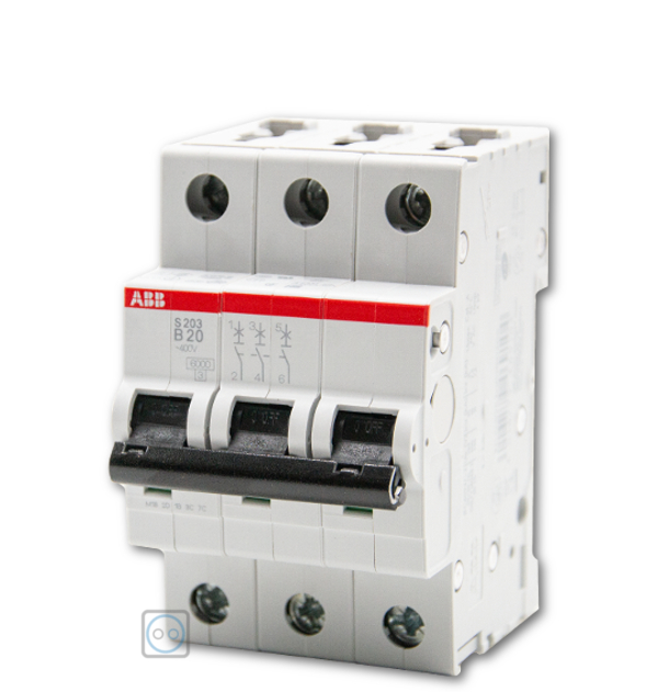 ABB S203-B20 Sicherungsautomat 3-Polig B20 ABB S203-B20 Sicherungsautomat 3-Polig B20