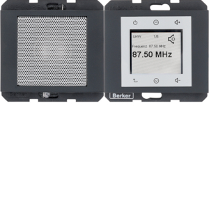 Berker 28807006 Radio Touch und Lautsprecher K.1 Anthrazit, Matt