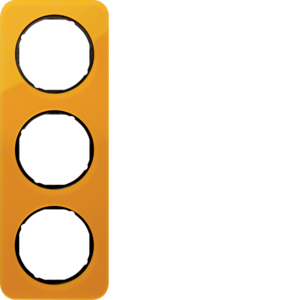 Berker 10132334 Rahmen 3Fach R.1 Acryl Orange Transparent/Schwarz Glänzend Berker 10132334 Rahmen 3Fach R.1 Acryl Orange Transparent/Schwarz Glänzend