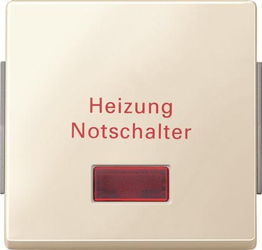 Merten 343044 Symbolfenster mit Aufdruck "Heizung Notschalter" Weiß