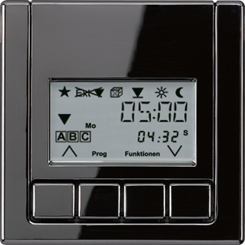 JUNG LS5232T3SW Jalousie Abdeckung mit Timer Universal Schwarz