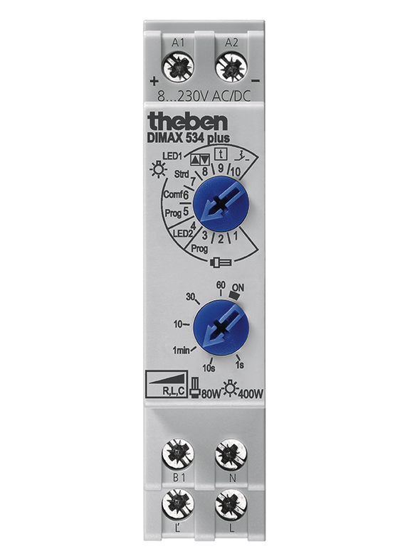 Theben DIMAX 534 plus Universaldimmer REG Multifunktion 5340001 Theben DIMAX 534 plus Universaldimmer REG Multifunktion 5340001