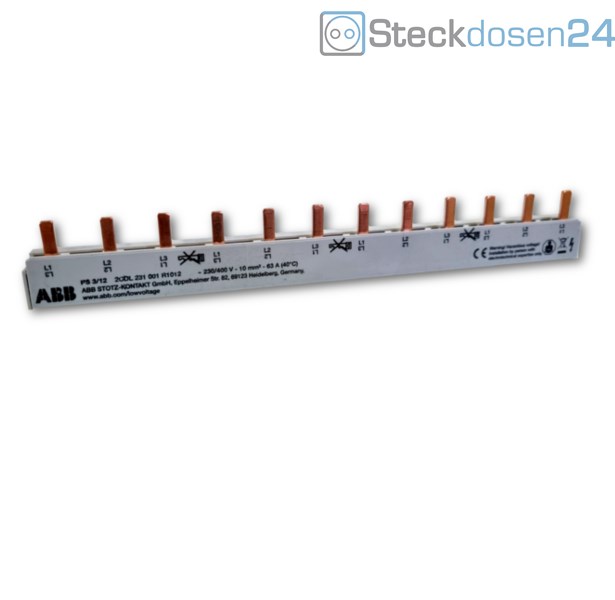 ABB PS3/12 Phasenschiene 3Ph.,12Pins,10qm²