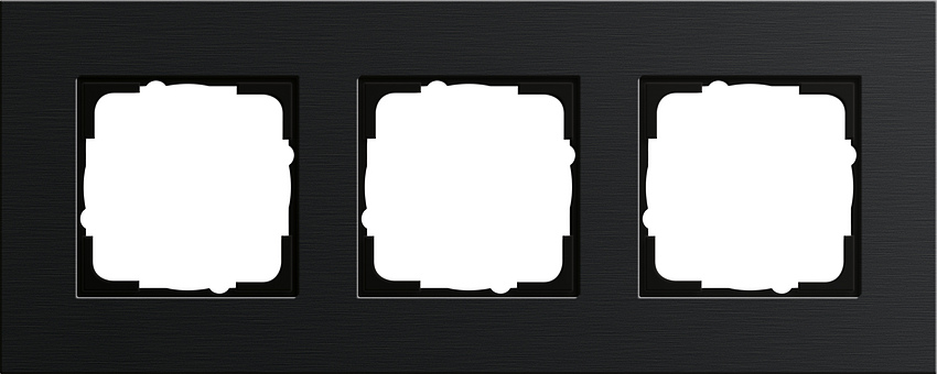 GIRA 0213126 Rahmen 3-Fach Esprit Aluminium-Schwarz GIRA 0213126 Rahmen 3-Fach Esprit Aluminium-Schwarz