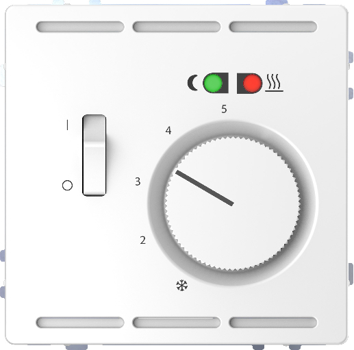 Merten MEG5764-6035 Fußbodentemperaturregler Wechsler 230V  Lotosweiß