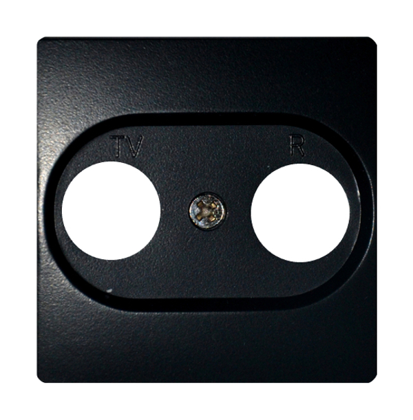 Moderna 2-Loch Abdeckung Schwarz Moderna 2-Loch Abdeckung Schwarz