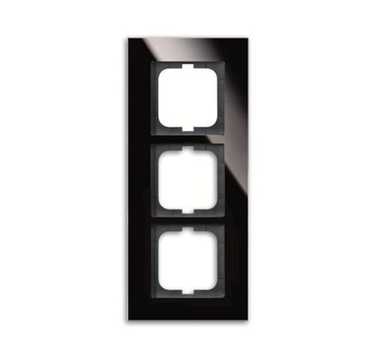 Busch-Jaeger 1723-825 Rahmen 3-Fach Schwarz-Glas Busch-Jaeger 1723-825 Rahmen 3-Fach Schwarz-Glas