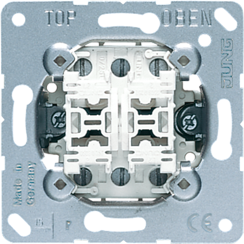 JUNG 539U Doppeltaster Einsatz 2-Wechsler JUNG 539U Doppeltaster Einsatz 2-Wechsler