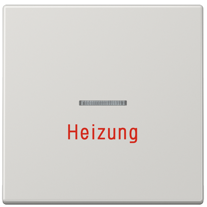 JUNG LS990HLG Kontroll-Wippe mit Aufschrift "Heizung" Lichtgrau