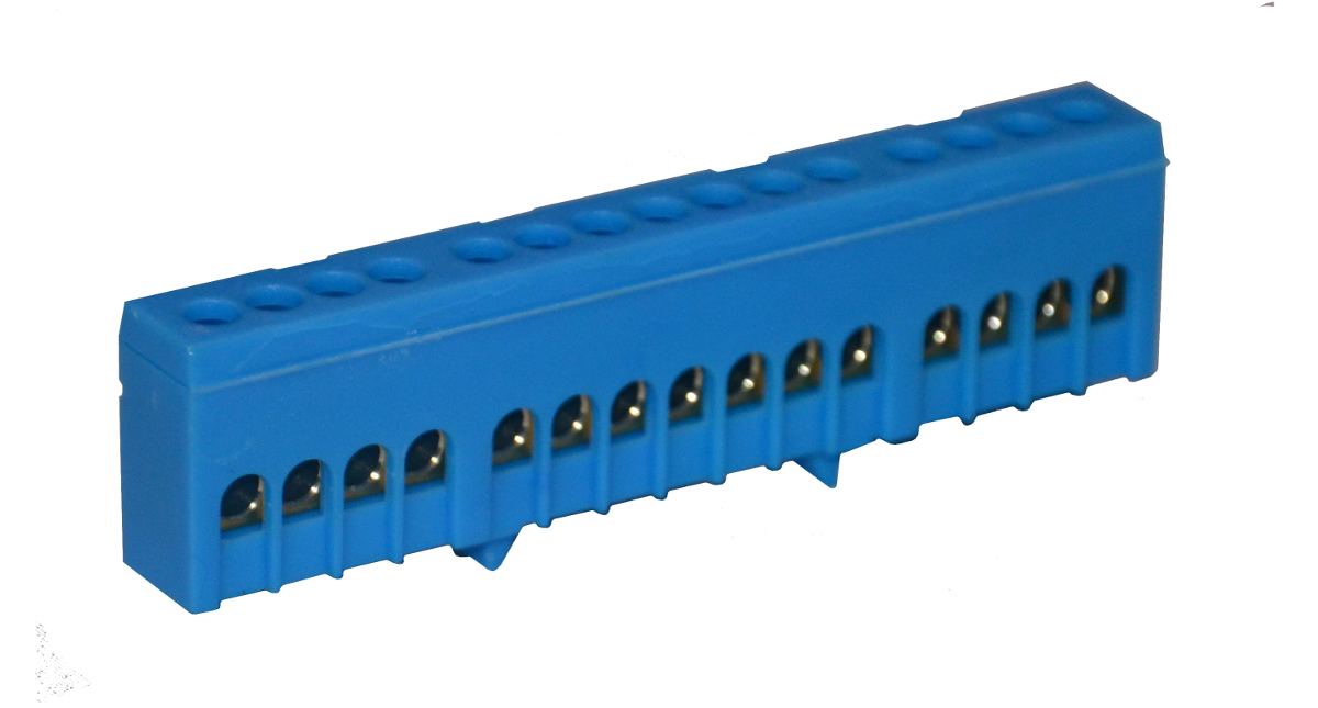 Tehnoplast N15 Nullleiterklemme Blau 15x16mm² Tehnoplast N15 Nullleiterklemme Blau 15x16mm²