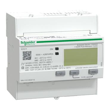 Schneider A9MEM3210 Energiezähler 3-Phasig 5A mit Teilzähler S0-Impuls MID konform