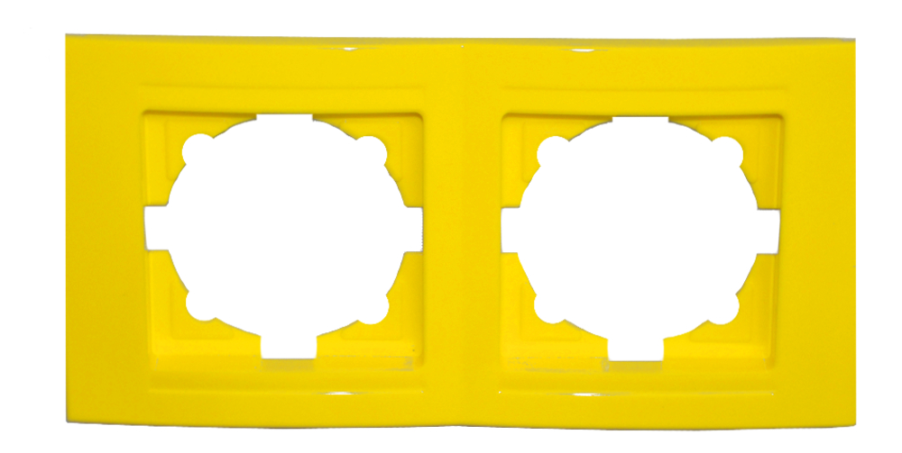 Moderna 2-Fach Abdeckrahmen Gelb Moderna 2-Fach Abdeckrahmen Gelb
