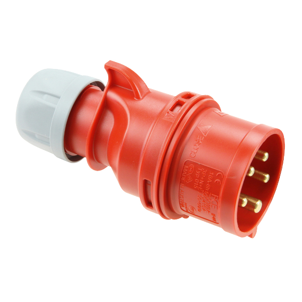 PCE 015-6 CEE Stecker 16A 5-Polig 6h Shark IP44 PCE 015-6 CEE Stecker 16A 5-Polig 6h Shark IP44