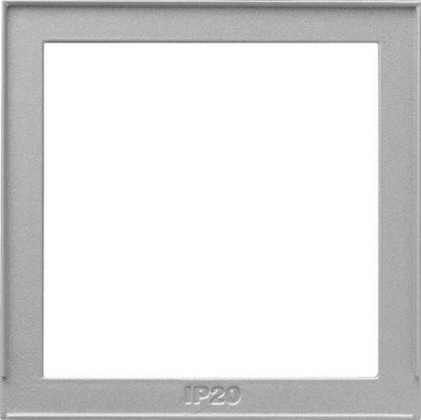 GIRA 028965 Adapterrahmen 55x55 Farbe-Alu GIRA 028965 Adapterrahmen 55x55 Farbe-Alu