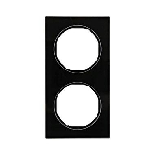 Berker 10122216 Rahmen 2Fach R.3 Glas, Schwarz Berker 10122216 Rahmen 2Fach R.3 Glas, Schwarz