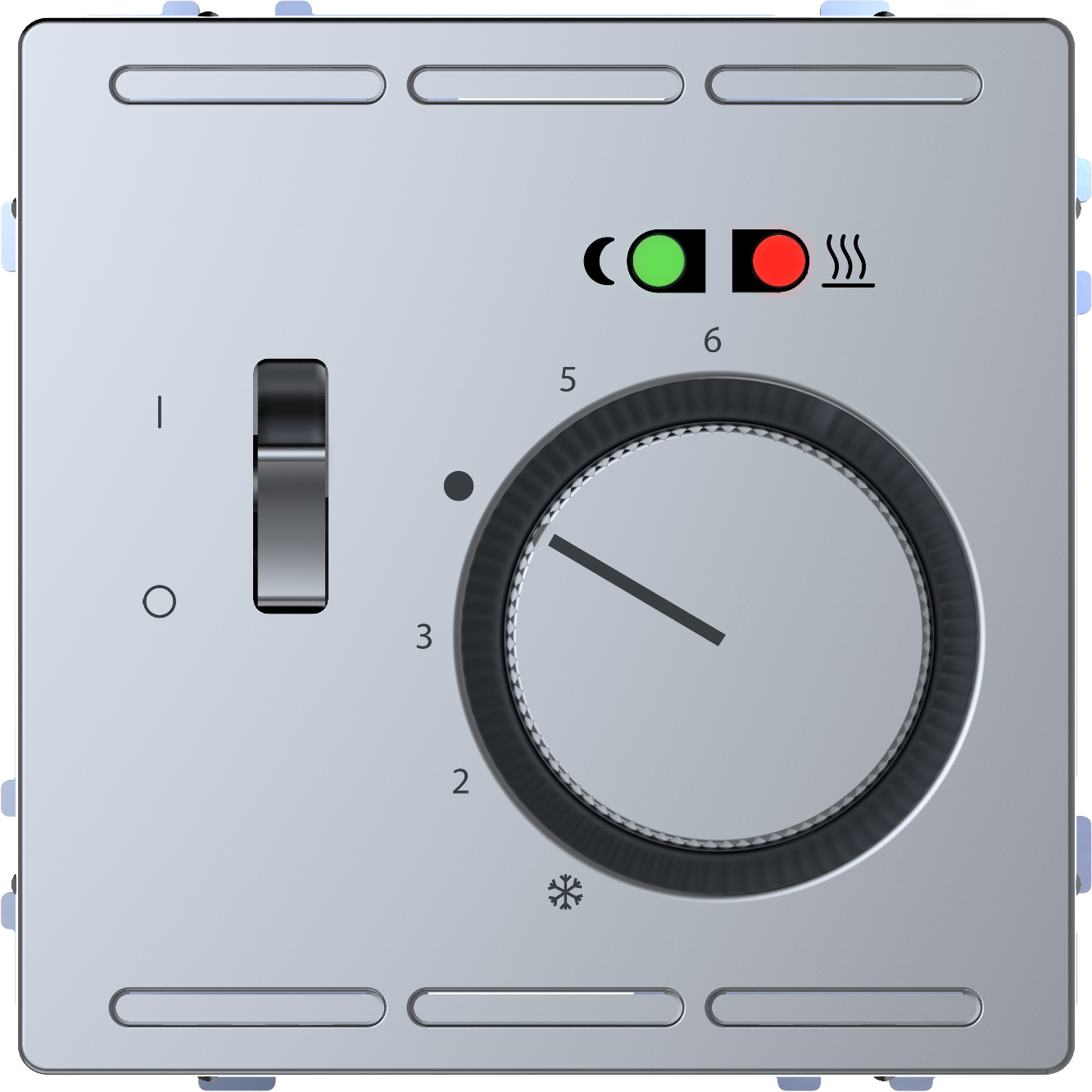 Merten MEG5764-6036 Fußbodentemperaturregler Wechsler 230V Edelstahl Merten MEG5764-6036 Fußbodentemperaturregler Wechsler 230V Edelstahl