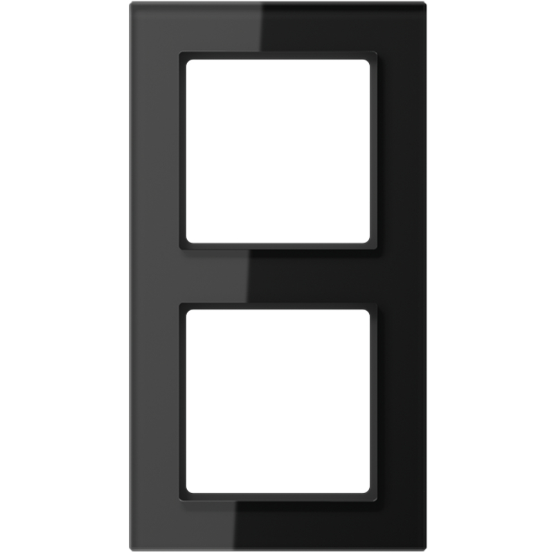 JUNG AC582GLSW Glasrahmen 2-Fach Schwarz JUNG AC582GLSW Glasrahmen 2-Fach Schwarz