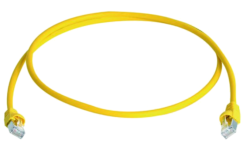 Telegärtner L00003A0059 Patchkabel Cat.6A Gelb 5,0m