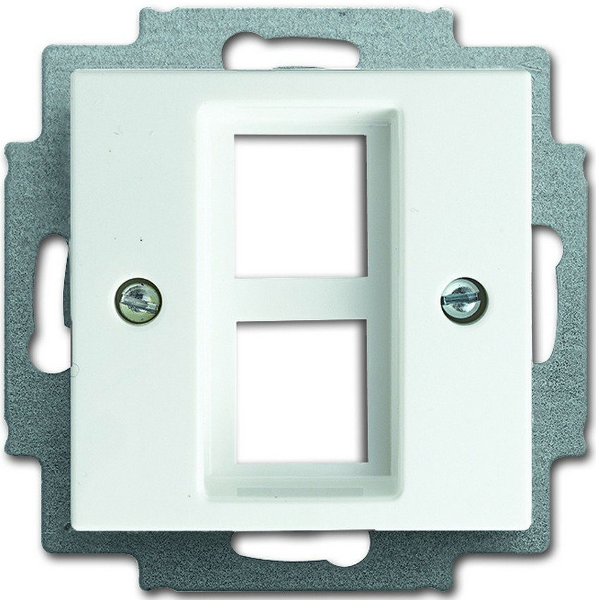 Busch-Jaeger 2561-02-914 Abdeckung Modular-Jack 2-Fach Alpinweiß Busch-Jaeger 2561-02-914 Abdeckung Modular-Jack 2-Fach Alpinweiß