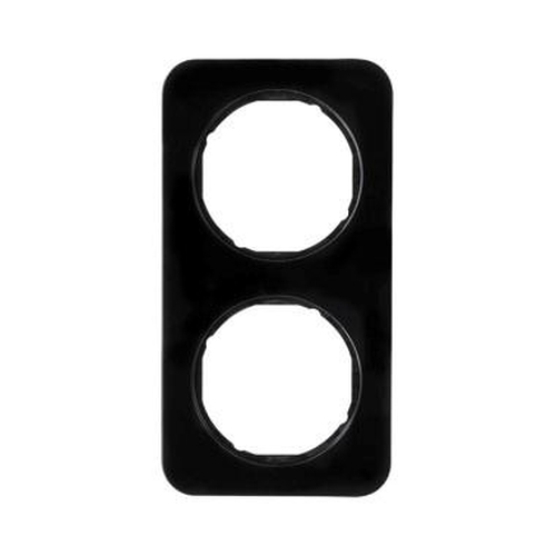 Berker 10122145 Rahmen 2-Fach R.1 Schwarz Glänzend Berker 10122145 Rahmen 2-Fach R.1 Schwarz Glänzend
