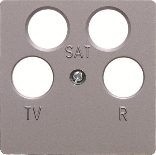 Berker 14841404 Zentralplatte für Antennen-Steckdose 4Loch Zentralplattensystem Alu, Matt Berker 14841404 Zentralplatte für Antennen-Steckdose 4Loch Zentralplattensystem Alu, Matt