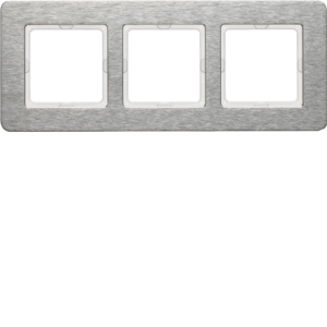 Berker 10236083 Rahmen 3Fach waagerecht, Q.7, Edelstahl, Metall Gebürstet Berker 10236083 Rahmen 3Fach waagerecht, Q.7, Edelstahl, Metall Gebürstet
