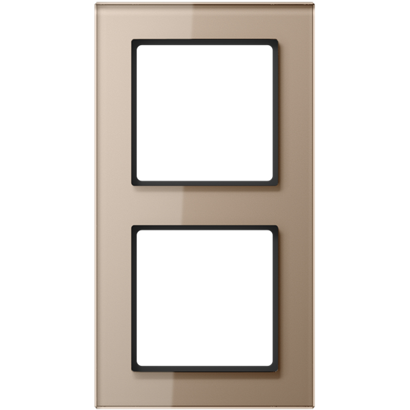 JUNG AC582GLCH Glasrahmen 2-Fach Champagner JUNG AC582GLCH Glasrahmen 2-Fach Champagner