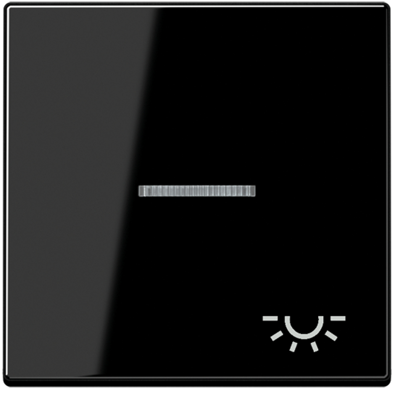 JUNG A590KO5LSW Kontroll-Wippe mit Symbol “Licht“ Schwarz JUNG A590KO5LSW Kontroll-Wippe mit Symbol “Licht“ Schwarz