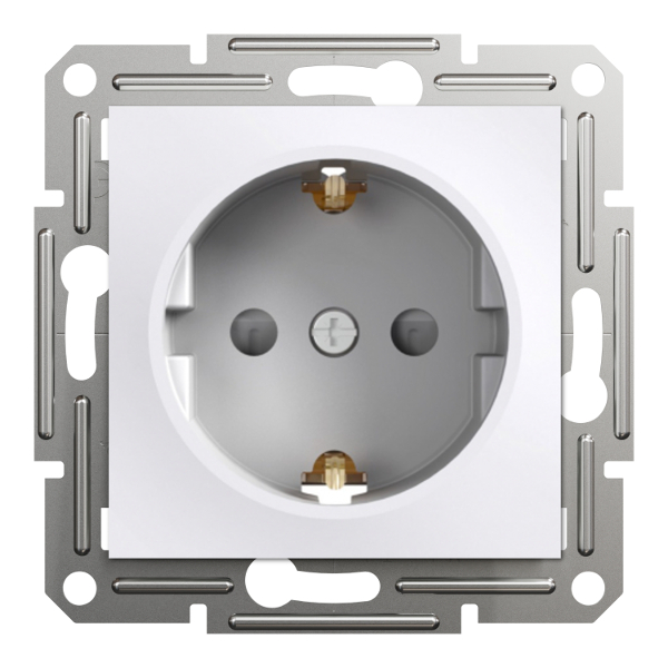 Schneider Asfora Schuko Steckdose mit EBS