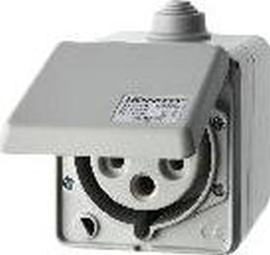 Berker 558201 CEE Steckdose 5-polig Ap 32 A mit Klappdeckel Verbindungssysteme Lichtgrau Berker 558201 CEE Steckdose 5-polig Ap 32 A mit Klappdeckel Verbindungssysteme Lichtgrau