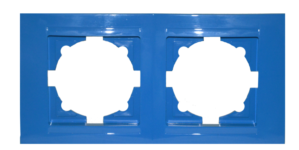 Moderna 2-Fach Abdeckrahmen Blau Moderna 2-Fach Abdeckrahmen Blau