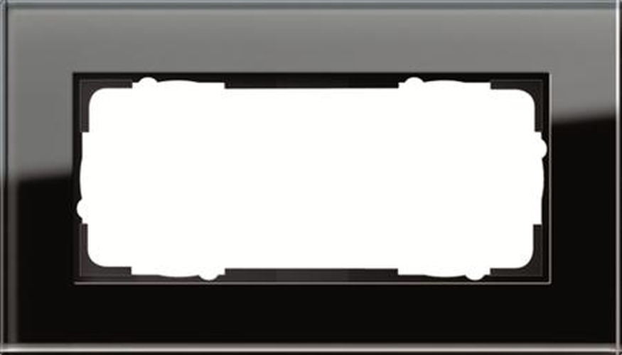 GIRA 100205 Rahmen 2-Fach ohne Mittelsteg Esprit Glas Schwarz GIRA 100205 Rahmen 2-Fach ohne Mittelsteg Esprit Glas Schwarz