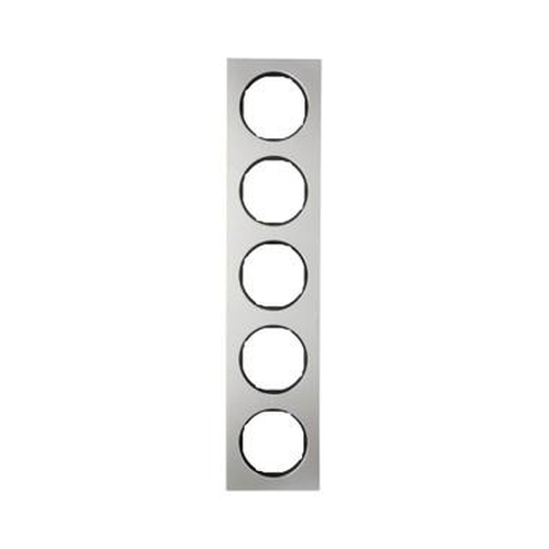 Berker 10152204 Rahmen 5Fach R.3 Edelstahl/Schwarz Berker 10152204 Rahmen 5Fach R.3 Edelstahl/Schwarz
