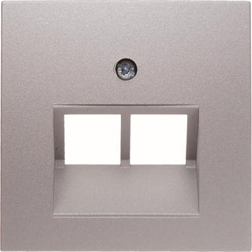 Berker 14091404 Zentralstück für UAE Steckdose 2Fach B.7 Alu, Matt Berker 14091404 Zentralstück für UAE Steckdose 2Fach B.7 Alu, Matt