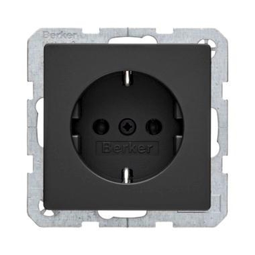Berker 47436086 Steckdose SCHUKO Q.1/Q.3 Anthrazit, Samt Berker 47436086 Steckdose SCHUKO Q.1/Q.3 Anthrazit, Samt