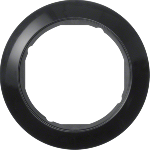 Berker 138201 Rahmen 1Fach f. Zentralstück mit Ausschnitt Ø 58mm Serie 1930 Schwarz,Glänzend Berker 138201 Rahmen 1Fach f. Zentralstück mit Ausschnitt Ø 58mm Serie 1930 Schwarz,Glänzend