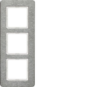Berker 10136083 Rahmen 3Fach senkrecht, Q.7, Edelstahl, Metall Gebürstet Berker 10136083 Rahmen 3Fach senkrecht, Q.7, Edelstahl, Metall Gebürstet