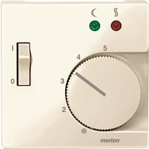 Merten 534944 Abdeckung Raumtemperaturregler "Fussboden" Weiß-Glänzend