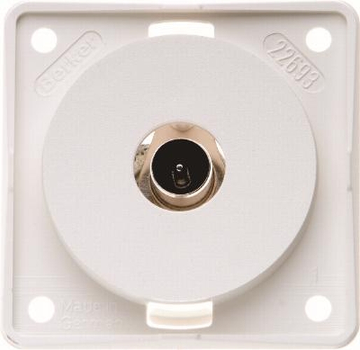Berker 945112512 Antennen-Verbinderdose TV, Integro Modul-Einsätze, Polarweiß Matt Berker 945112512 Antennen-Verbinderdose TV, Integro Modul-Einsätze, Polarweiß Matt