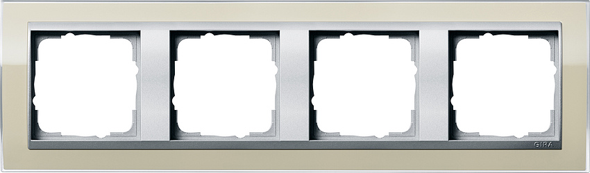 GIRA 0214776 Rahmen 4-Fach Event Farbe-Sand/Farbe-Alu GIRA 0214776 Rahmen 4-Fach Event Farbe-Sand/Farbe-Alu