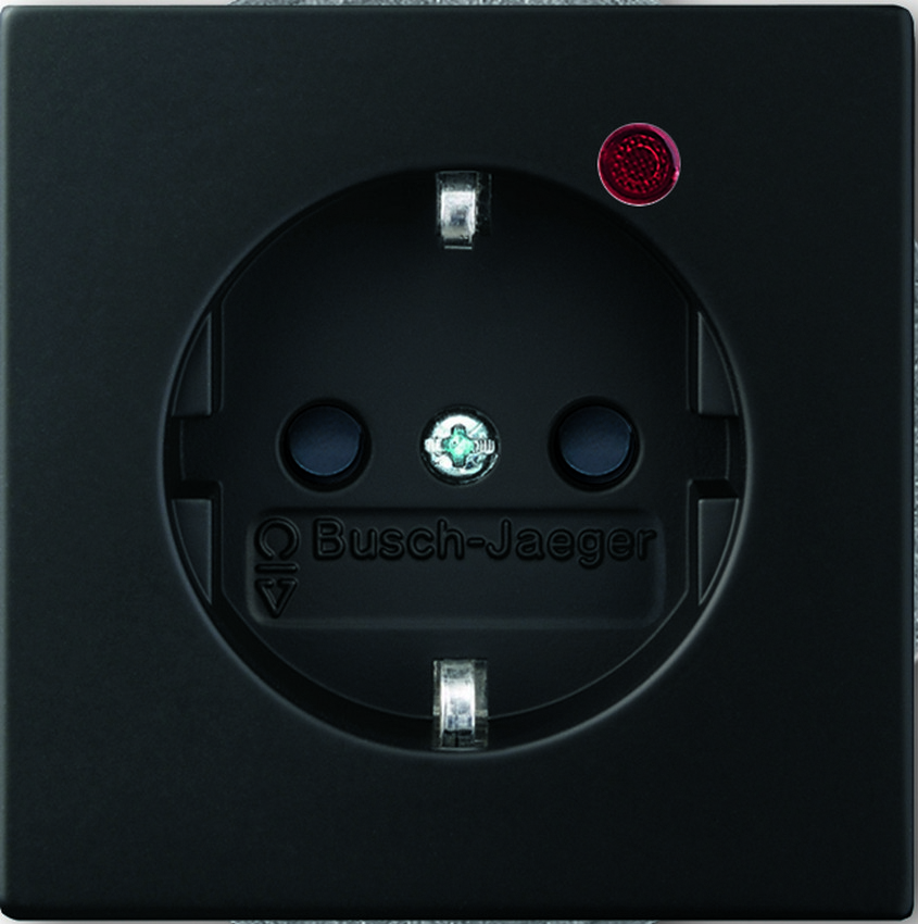 Busch-Jaeger 2310EUGL/VA-885-11 Steckdosen Einsatz "Busch-Protector®" Schwarz-Matt Busch-Jaeger 2310EUGL/VA-885-11 Steckdosen Einsatz "Busch-Protector®" Schwarz-Matt