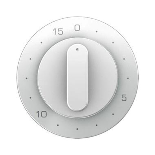 Berker 16322089 Z.-Stk. mit Regulierknopf für mech. Zeitschaltuhr R.1/R.3 Polarweiß, Glänzend
