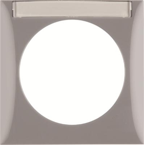 Berker 918032507 Rahmen, mit Beschriftungsfeld, Integro Flow, Grau Glänzend Berker 918032507 Rahmen, mit Beschriftungsfeld, Integro Flow, Grau Glänzend