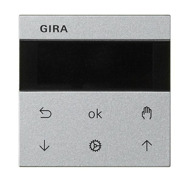Gira 536626 Jalousie- und Schaltuhr Display System 3000 Farbe Alu