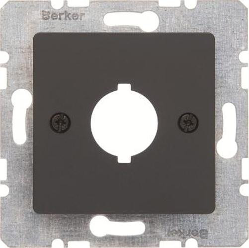 Berker 14311606 Zentralplatte für Melde- und Befehlsgerät Ø 18,8 mm Anthrazit Matt/Samt