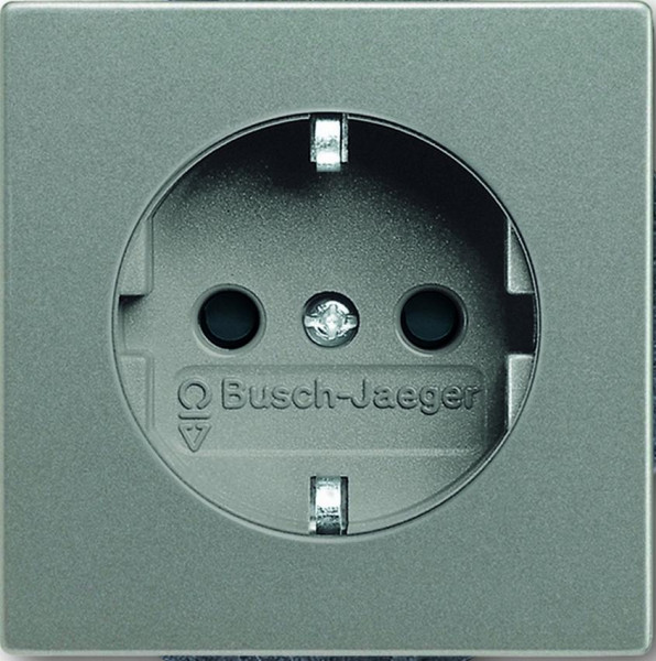 Busch-Jaeger 20EUC-803 Steckdosen Einsatz Meteor-Graumetallic