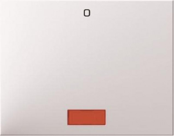 Berker 14177109 Wippe mit roter Linse und Aufdruck '0' K.1 Polarweiß, Glänzend
